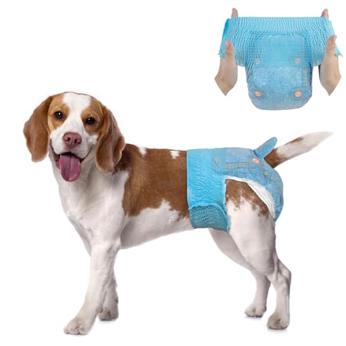 Dono Hundewindeln für Hündinnen, 10 Stück, Hunde Windeln Weiblich mit elastischem Bund, Pull-up-Hundewindeln, Hund Läufigkeitshose, Katzenwindel, super saugfähig, M Dono Hundewindeln für Hündinnen, 10 Stück, Hunde Windeln Weiblich mit elastischem Bund, Pull-up-Hundewindeln, Hund Läufigkeitshose, Katzenwindel, super saugfähig, M von Dono