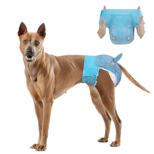 Dono Hundewindeln für Hündinnen, 10 Stück, Hunde Windeln Weiblich mit elastischem Bund, Pull-up-Hundewindeln, Hund Läufigkeitshose, Katzenwindel, super saugfähig, XL Dono Hundewindeln für Hündinnen, 10 Stück, Hunde Windeln Weiblich mit elastischem Bund, Pull-up-Hundewindeln, Hund Läufigkeitshose, Katzenwindel, super saugfähig, XL von Dono
