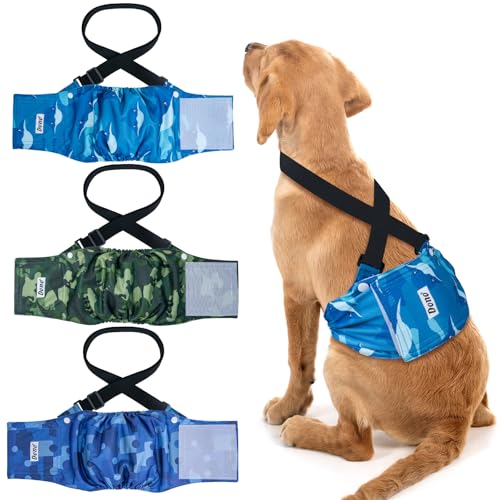 Dono Hundewindeln für Rüde,Rüdenwindel Waschbar,Hundebauchbänder für läufige Hunde,rüdenbinde für Inkontinenz,Training,Reisen,XS,S,M,L,XL,XXL Dono Hundewindeln für Rüde,Rüdenwindel Waschbar,Hundebauchbänder für läufige Hunde,rüdenbinde für Inkontinenz,Training,Reisen,XS,S,M,L,XL,XXL von Dono