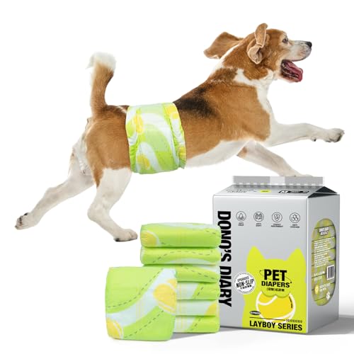 Dono Hundewindeln für Rüden, rutschfest, 60 Stück, Rüdenwindeln, Hunde Windeln, superabsorbierende Welpenwindeln für Inkontinenz, Reisen, XS, S, M, L Dono Hundewindeln für Rüden, rutschfest, 60 Stück, Rüdenwindeln, Hunde Windeln, superabsorbierende Welpenwindeln für Inkontinenz, Reisen, XS, S, M, L von Dono