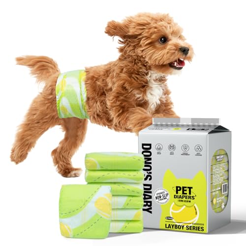 Dono Hundewindeln für Rüden, rutschfest, 60 Stück, Rüdenwindeln, Hunde Windeln, superabsorbierende Welpenwindeln für Inkontinenz, Reisen, XS, S, M, L Dono Hundewindeln für Rüden, rutschfest, 60 Stück, Rüdenwindeln, Hunde Windeln, superabsorbierende Welpenwindeln für Inkontinenz, Reisen, XS, S, M, L von Dono