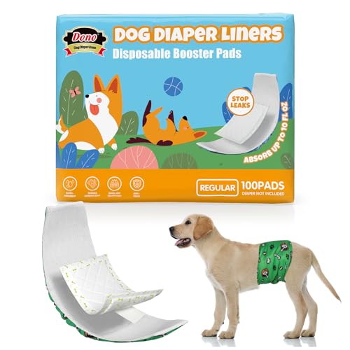 Dono Hundewindeln für Rüden und Hündinnen, Hundewindeleinlagen Ultra-absorbierend, 100 Stück Dono Hundewindeln für Rüden und Hündinnen, Hundewindeleinlagen Ultra-absorbierend, 100 Stück von Dono