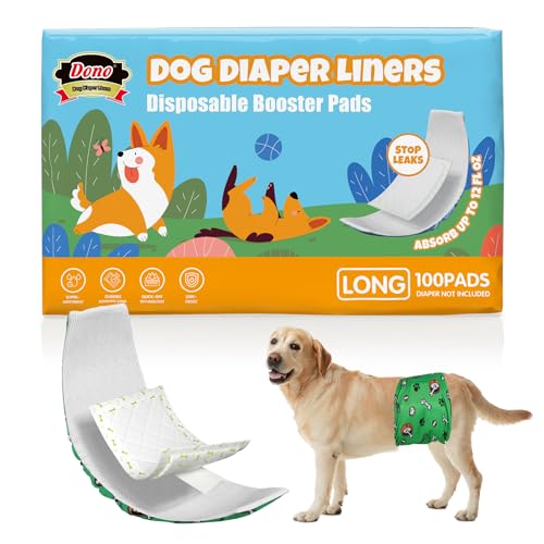 Dono Hundewindeln für Rüden und Hündinnen, Hundewindeleinlagen Ultra-absorbierend, 100 Stück Dono Hundewindeln für Rüden und Hündinnen, Hundewindeleinlagen Ultra-absorbierend, 100 Stück von Dono
