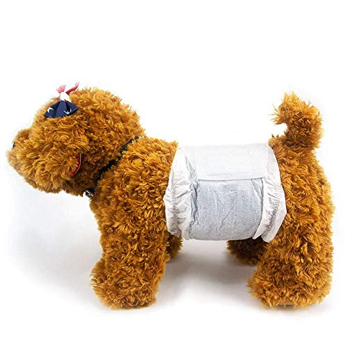 Dono Pet Windeln für männliche Hunde Desodorierende Geruchsbeseitigung Puppy Windeln mit Kohle Polymer Technology Super saugfähigen männlichen Wraps (M 18count) von Dono