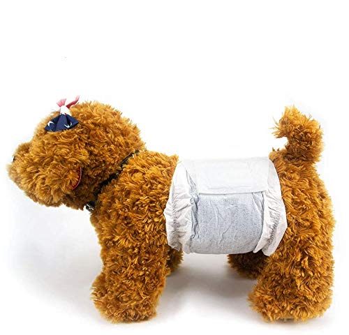 Dono Pet Windeln für männliche Hunde Desodorierende Geruchsbeseitigung Puppy Windeln mit Kohle Polymer Technology Super saugfähigen männlichen Wraps (XS 26count) von Dono