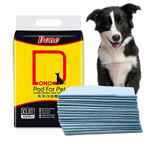 Dono Puppy Training Pads für Hunde & Katzen - Super saugfähiges Polymer auslaufsichere Hund PIPI Wee Toiletten-Trainings-Pads Desodorierung Einweg Pet Windeln Pads XL 23.6" x 35.4" von Dono