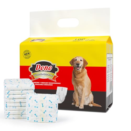 DONO Wegwerfhundewindeln 2018 männlicher Hund wickelt super saugfähige weiche Haustier-Windeln Windeln mit Feuchtigkeitsanzeige EIN M 10count DONO Wegwerfhundewindeln 2018 männlicher Hund wickelt super saugfähige weiche Haustier-Windeln Windeln mit Feuchtigkeitsanzeige EIN M 10count von Dono