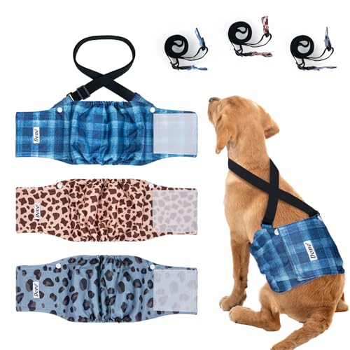 Dono Wiederverwendbar Hundewindeln für Rüden, Rüdenwindel Waschbar, Windeln für Rüden, super saugfähige Windeln für Hunde, Rüdenbinde für Inkontinenz Hund, XXS, XS, S, M, L, XL, XXL Dono Wiederverwendbar Hundewindeln für Rüden, Rüdenwindel Waschbar, Windeln für Rüden, super saugfähige Windeln für Hunde, Rüdenbinde für Inkontinenz Hund, XXS, XS, S, M, L, XL, XXL von Dono
