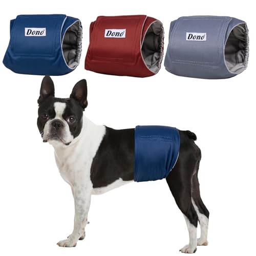 Dono Hundewindeln für Rüden Wiederverwendbare, 3 Stück, Rüdenwindel Waschbar, Hunde Windeln Rüden, Inkontinenz, Welpentraining, Reisen, Markierungsprobleme,XS,S,M,L,XL,XXL Dono Hundewindeln für Rüden Wiederverwendbare, 3 Stück, Rüdenwindel Waschbar, Hunde Windeln Rüden, Inkontinenz, Welpentraining, Reisen, Markierungsprobleme,XS,S,M,L,XL,XXL von Dono