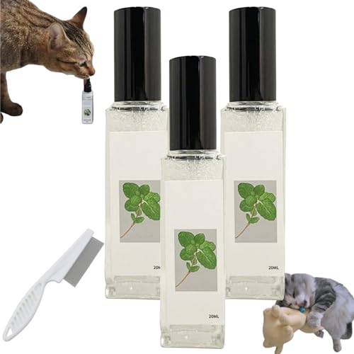 Donubiiu Herbal Cat Joy, Pets Catnip Spray, Celery Pets Herbal Cat Joy, Herbal Cat Joy Spray, Cat Training Spray with Catnip (3PCS) von Donubiiu