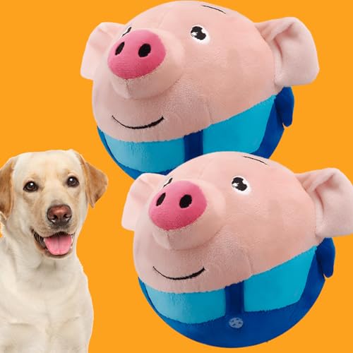 Donubiiu Magie Schweinchen, Interaktives Hundespielzeug,Hundespielzeug Beweglich, Bewegender Ball Hund,Ball Magischen Schweinchen (2 Stück) von Donubiiu