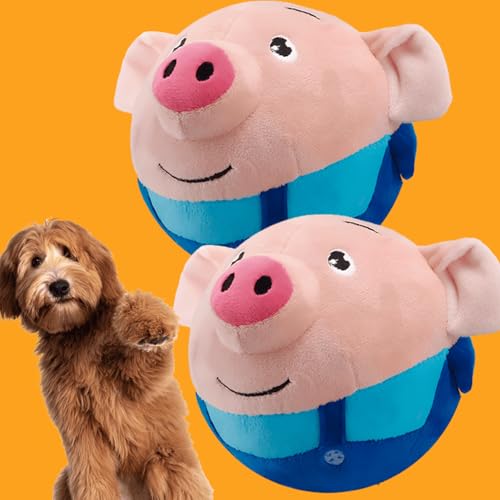 Donubiiu Magie Schweinchen, Interaktives Hundespielzeug,Hundespielzeug Beweglich, Bewegender Ball Hund, Ball Magischen Schweinchen (2 Stück) von Donubiiu