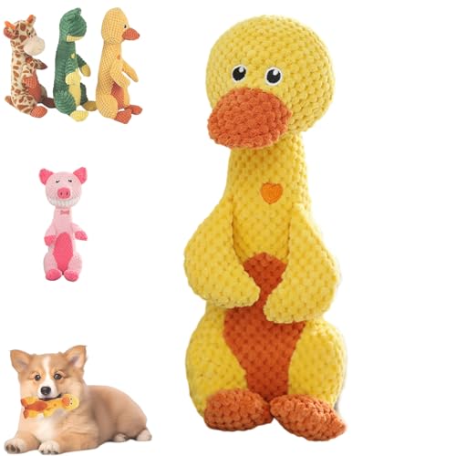Donubiiu Unzerstorbares Kauspielzeug, Unzerstorbares Hundespielzeug, Anti Stress Ente für Hunde, Interaktives Spielzeug Hund, Geeignet für Große, Mittelgroße und Kleine Hunde (A) von Donubiiu
