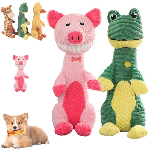 Donubiiu Unzerstorbares Kauspielzeug, Unzerstorbares Hundespielzeug, Anti Stress Ente für Hunde, Interaktives Spielzeug Hund, Geeignet für Große, Mittelgroße und Kleine Hunde (B+C) von Donubiiu