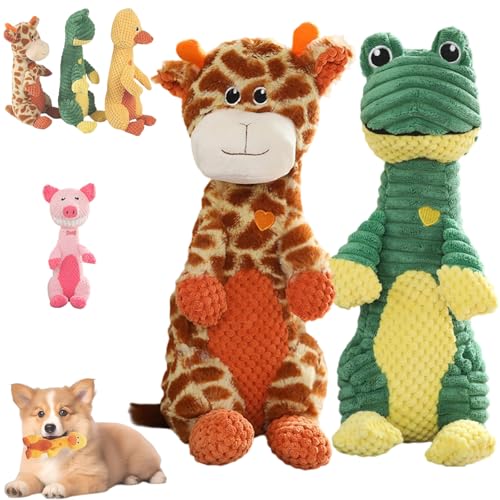 Donubiiu Unzerstorbares Kauspielzeug, Unzerstorbares Hundespielzeug, Anti Stress Ente für Hunde, Interaktives Spielzeug Hund, Geeignet für Große, Mittelgroße und Kleine Hunde (B+D) von Donubiiu