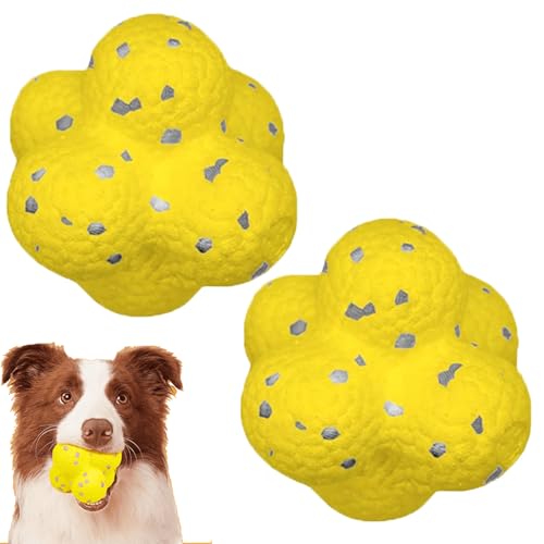 Donubiiu Pfotenstern Kauzauber Ball - Magic Ball für Hunde, Hundespielzeug für Aggressive Kauer, für Große, Mittelgroße, Kleine Hunde (2 Stück) von Donubiiu