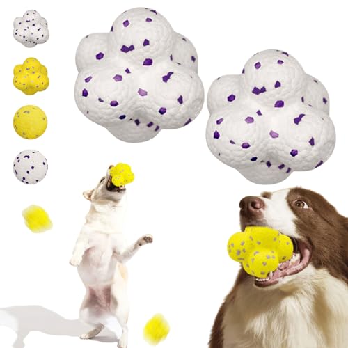 Donubiiu Pfotenstern Kauzauber Ball für Hunde - Magic Ball, Hundespielzeug Unzerstörbar für Große, Mittelgroße, Kleine Hunde (2 Stück-B) von Donubiiu