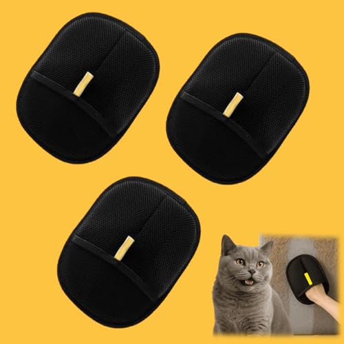 Donubiiu Wagwise Fellmagnet - Tierhaarentferner für Hunde, Wagwise Handschuhe, Tierhaarentferner Handschuh, Katzen Handschuhe Fellpflege (3 PCS) von Donubiiu