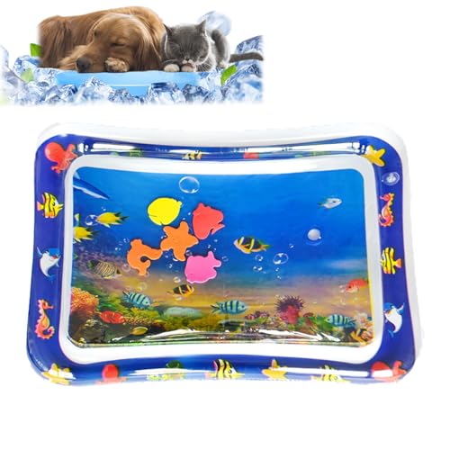 Donubiiu Water Sensor Play Mat,Water Sensor Play Mat Cat,Water Level Sensor, Sensory Water Play Mat for Cats,Sensorische Wasser-Spielmatte für Katzen,Thickened Water Playmat for Pet (D) von Donubiiu