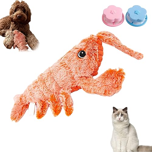Donubiiu Youversal Floppy Lobster Pet Toy, Floppy Lobster Interactive Dog Toy, Interactive Cat and Dog Toy, Durable Fluffy Electric Simulation Lobster Interactive Dog Toy (B) von Donubiiu