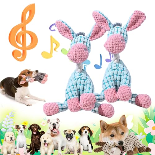 Vianys Bite Buddy, Vianys Bitebuddy, Bite Buddy Chew Toy for Dogs, Shirem Bite Buddy, Indestructible Dog Toy with Squeak, Cute Soft Resistant Dog Toys for Aggressive Chewers (2* Blue) von Donubiiu