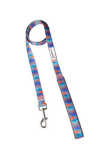 Doodlebone Gepolsterte Leine, Wellen, 25 mm von Doodlebone