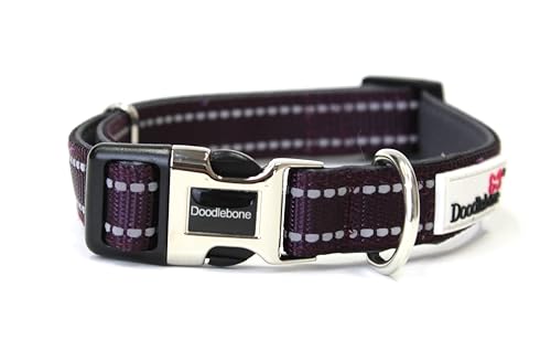 Doodlebone Gepolstertes Halsband, Burgunderrot, 3–6 von Doodlebone