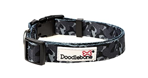 Doodlebone Hundehalsband, Smokey Camo, Größe 36-45 von Doodlebone