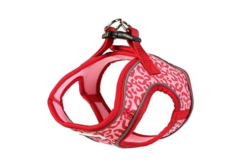 Doodlebone Snappy Hundegeschirr, Rubin-Leopard, Größe 5 von Doodlebone