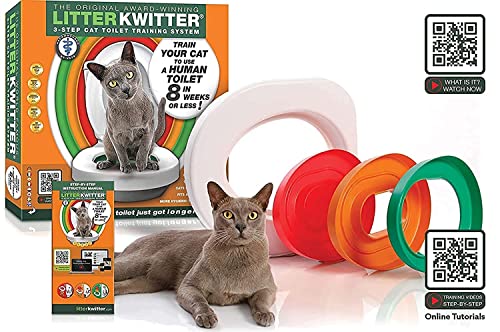 LITTER KWITTER Doogie Stuff LK1 3-Schritt Katzen Toiletten Trainingssystem von Doogie Stuff Ltd