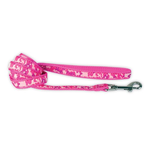 Doogy Ballade Hundeleine, Camouflage, 1,20 m x 10 mm, Rosa von Doogy