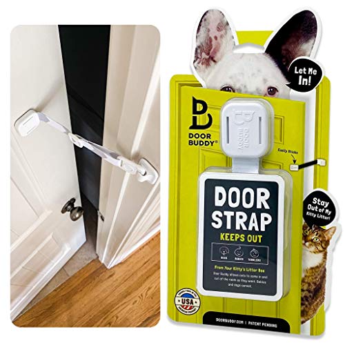 Door Buddy Verstellbarer Türriemen & Verschluss. Macht Katzenklos einfach hundesicher. Keine Haustiertore oder Katzentüren mehr. Bequemer Zutritt für Katzen & Erwachsene. Anbringen ohne Werkzeuge. Door Buddy Verstellbarer Türriemen & Verschluss. Macht Katzenklos einfach hundesicher. Keine Haustiertore oder Katzentüren mehr. Bequemer Zutritt für Katzen & Erwachsene. Anbringen ohne Werkzeuge. von Door Buddy