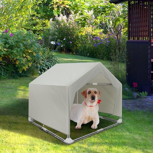 Hundeschattenschutz Outdoor Mittelzelt Hundehaus für mittelgroße Hunde, Outdoor-Hundezelt, Außensonnen-Regendach Haustierhaus für Katzen, Kaninchen und andere Haustiere Hundeschattenschutz Outdoor Mittelzelt Hundehaus für mittelgroße Hunde, Outdoor-Hundezelt, Außensonnen-Regendach Haustierhaus für Katzen, Kaninchen und andere Haustiere von Dopliv