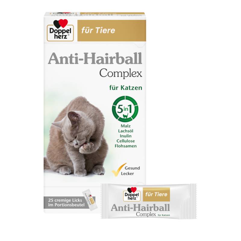 Doppelherz Anti-Hairball Complex für Katzen - 25 x 10 g von Doppelherz