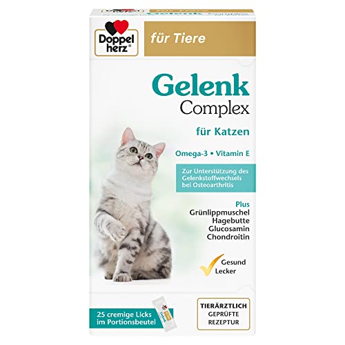 Doppelherz Gelenk Complex für Katzen – Zur Unterstützung des Gelenkstoffwechsels bei Osteoarthritis – 25 Licks von Doppelherz