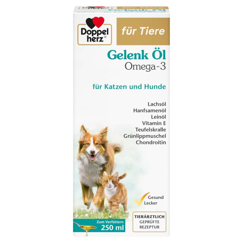 Doppelherz Gelenk Öl Omega-3 für Katzen und Hunde - 2 x 250 ml von Doppelherz