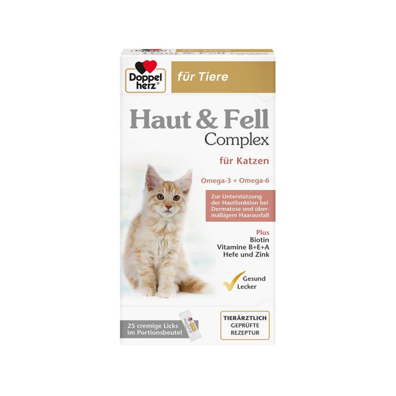 Doppelherz Haut & Fell Complex für Katzen - 25 Licks von Doppelherz