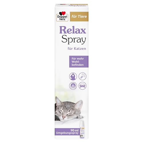 Doppelherz Relax Spray für Katzen - Umgebungsspray für mehr Wohlbefinden - geruchsneutral - 90 ml von Doppelherz