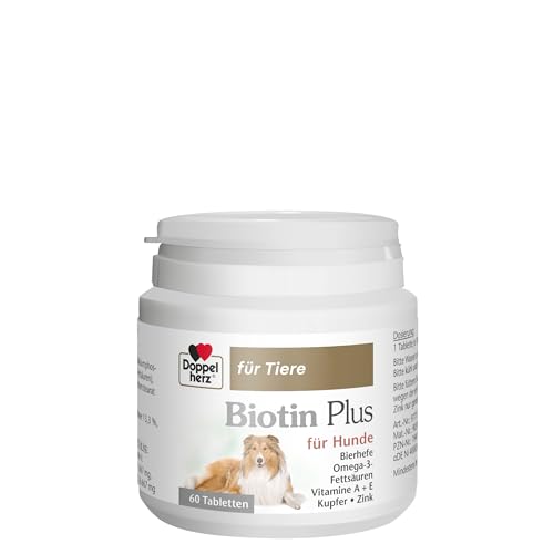 Doppelherz für Tiere Biotin Plus für Hunde - Für Hunde, die Sich in ihrer Haut wohlfühlen - Spurenelemente und Vitamine - 60 Tabletten Doppelherz für Tiere Biotin Plus für Hunde - Für Hunde, die Sich in ihrer Haut wohlfühlen - Spurenelemente und Vitamine - 60 Tabletten von Doppelherz