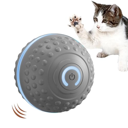 Dopsyesn Beweglicher Ball Katzenspielzeug - Interaktiver Automatischer Bewegungsball Mit Licht,Automatisches Zahnpflege Trainingsspielzeug Für Alle Größen Katzen Dopsyesn Beweglicher Ball Katzenspielzeug - Interaktiver Automatischer Bewegungsball Mit Licht,Automatisches Zahnpflege Trainingsspielzeug Für Alle Größen Katzen von Dopsyesn