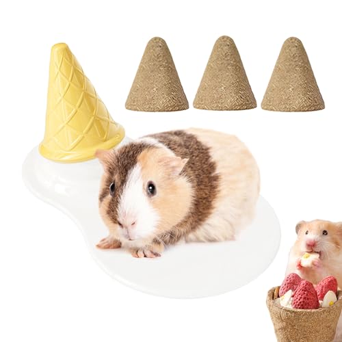 Dopsyesn Frettchen Bett - Kühle Matte Keramik Hamsterhaus Nest | Schlafkegel Mit Nagehölzern Kleintierzubehör Für Frettchen Chinchilla Eichhörnchen Dopsyesn Frettchen Bett - Kühle Matte Keramik Hamsterhaus Nest | Schlafkegel Mit Nagehölzern Kleintierzubehör Für Frettchen Chinchilla Eichhörnchen von Dopsyesn