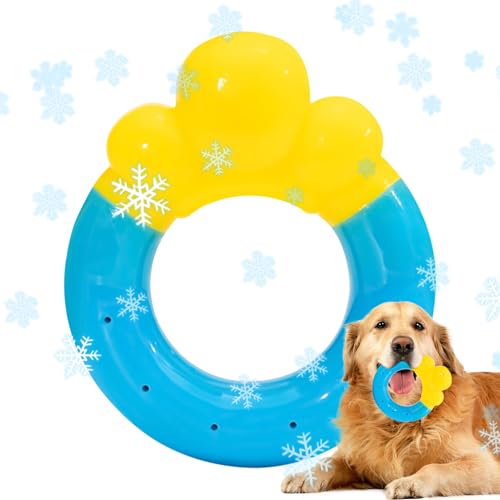 Dopsyesn Hundepool Spielzeug,Kühlspielzeug In Donutform Für Hunde | Interaktives Planschspiel Für Kauen Apportieren Training Garten Freibad Park Sommerhitze Dopsyesn Hundepool Spielzeug,Kühlspielzeug In Donutform Für Hunde | Interaktives Planschspiel Für Kauen Apportieren Training Garten Freibad Park Sommerhitze von Dopsyesn
