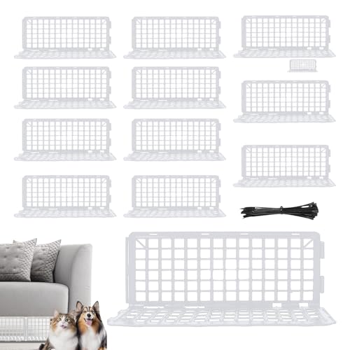 Dopsyesn Möbel Unterblocker | Unter-Bett-Sperre für Katzen und Spielzeug - 12 Stücke Stabiles Katzenschutz-Set für Wohnzimmer Esszimmer Hotel Dopsyesn Möbel Unterblocker | Unter-Bett-Sperre für Katzen und Spielzeug - 12 Stücke Stabiles Katzenschutz-Set für Wohnzimmer Esszimmer Hotel von Dopsyesn