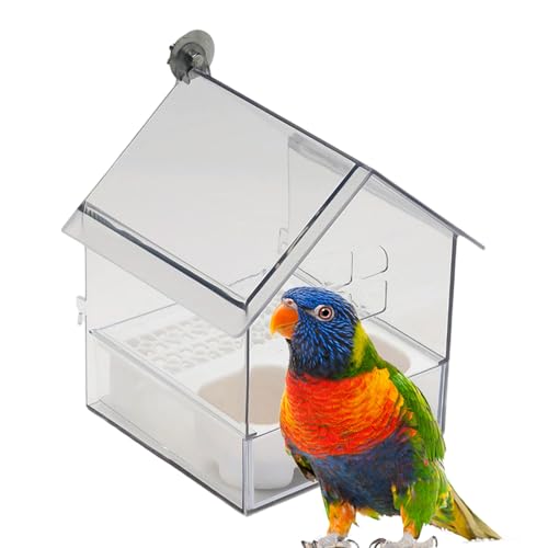 Dopsyesn Vogelhäuser Für Draußen, Vogelfutternapf, Transparentes Badezimmer Wasser Futternapf Für Finken Kolibri Terrasse Balkon Garten Beobachtungsfenster Tierliebhaber Dopsyesn Vogelhäuser Für Draußen, Vogelfutternapf, Transparentes Badezimmer Wasser Futternapf Für Finken Kolibri Terrasse Balkon Garten Beobachtungsfenster Tierliebhaber von Dopsyesn