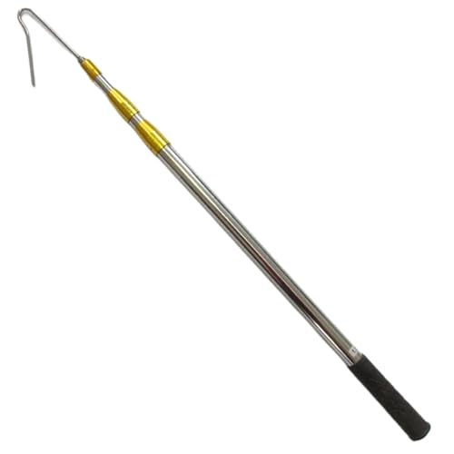 Hühnerfänger, Edelstahl, Verlängerungsstabhaken, ausziehbar auf 132,1 cm, einziehbares langes Huhn, Bauernhof-Werkzeug für sichere und einfache Handhabung von Geflügel-Entennetz Hühnerfänger, Edelstahl, Verlängerungsstabhaken, ausziehbar auf 132,1 cm, einziehbares langes Huhn, Bauernhof-Werkzeug für sichere und einfache Handhabung von Geflügel-Entennetz von Dorccsi