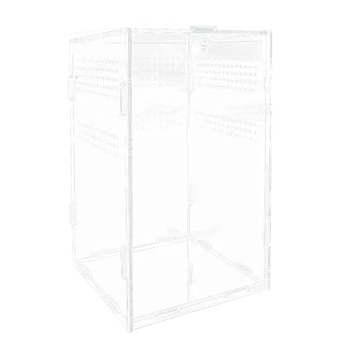 Dormstop Reptilien-Terrarium-Box, Reptilien-Futterbox, Transparente Insekten-Futterbox, für Spinnen, GehöRnte FröSche, Haustierschlangen und Andere von Dormstop