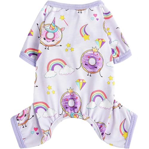 Dosuyi Hunde-Pyjama, Haustierkleidung für kleine Hunde, Mädchen, Jungen, weich, dehnbar, Frühling, Sommer, Welpen, Katze, Schlafanzug, Jammies, Outfit, männlich und weiblich von Dosuyi