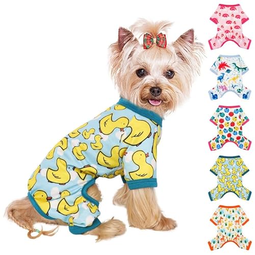 Hunde-Pyjama für kleine Hunde, Schlafanzug, Katze, Hund, Sommer, Haustier, Welpen, Kleidung, Outfits für Hunde, Jungen und Mädchen von Dosuyi