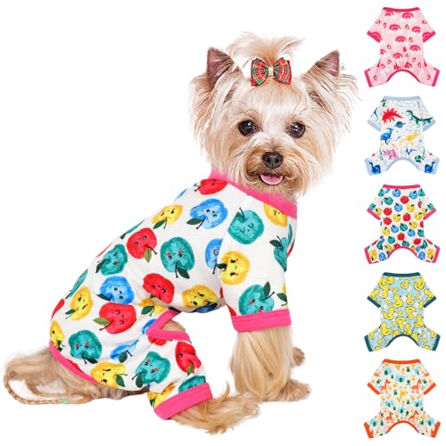 Hunde-Pyjama für kleine Hunde, weicher, dünner Schlafanzug, Jammies, Katze, Hund, Sommer, Haustier, niedlich, Welpen, Kleidung, Outfits für Hunde, Jungen und Mädchen von Dosuyi