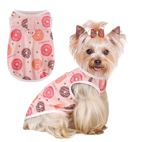 Hunde-Shirt, atmungsaktive Hundekleidung für kleine Hunde, Jungen, Mädchen, Haustier-Weste, weich und leicht, für Welpen, Katzen von Dosuyi